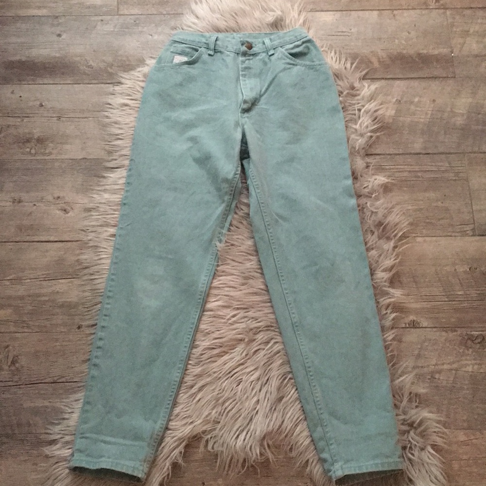 Vintage Wrangled Denim Blue Mom Jeans